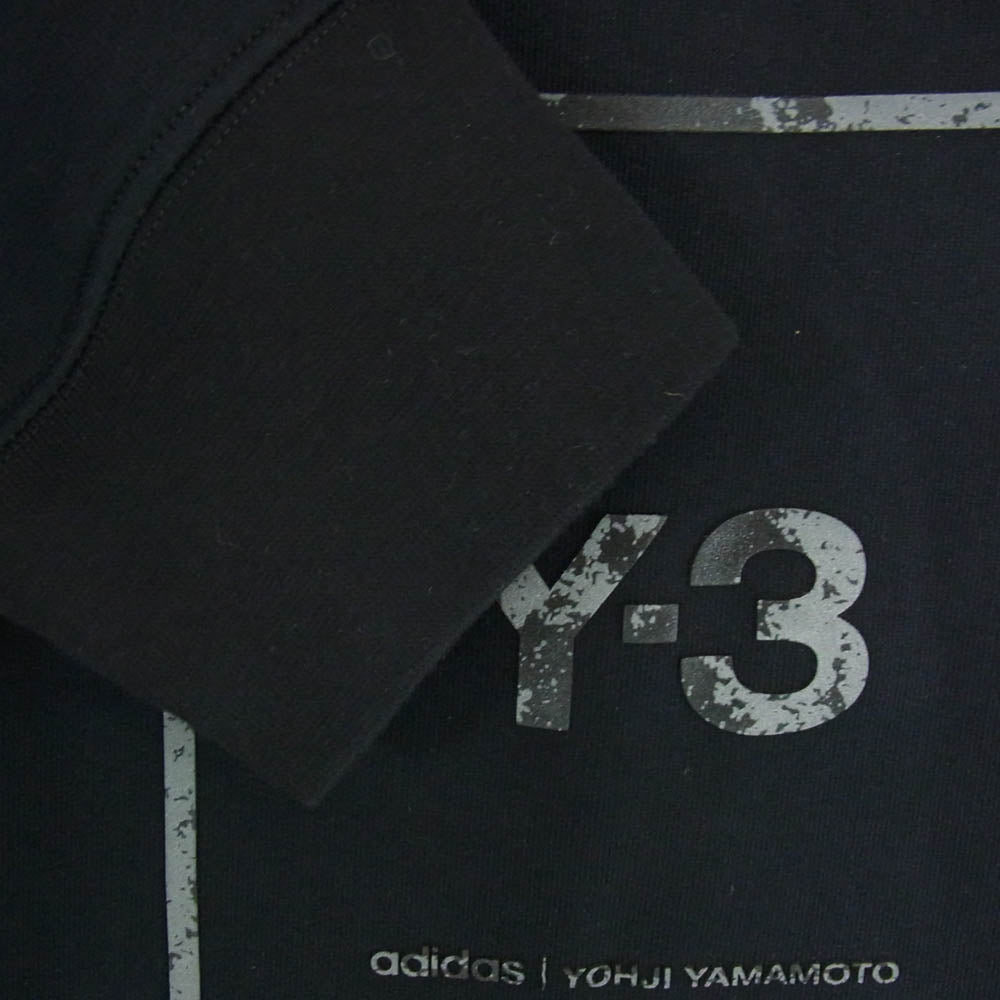 Y-3 Yohji Yamamoto ワイスリー ヨウジヤマモト GV6057 U SQ LBL GRPHC CRW SWTSH スクエア ラベル グラフィック クルーネック スウェット XL ブラック系 XL【中古】