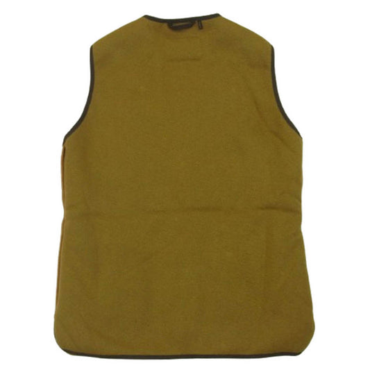 Barbour バブアー 222MLI0035 SL FUR LINER フロント ジップ ファー ライナー リバーシブル ボア ベスト ブラウン系 カーキ系 38【中古】