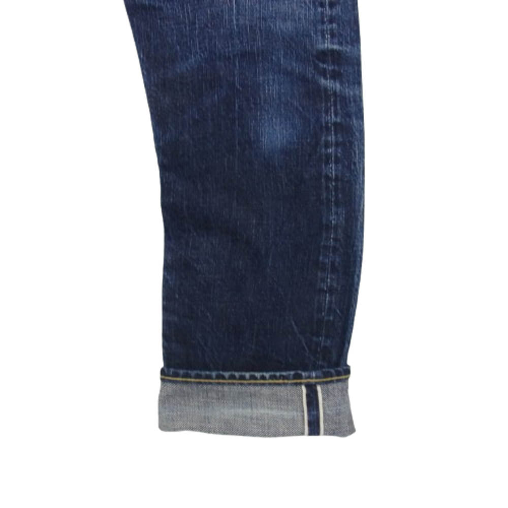 RRL ダブルアールエル 782529606001 SLIM NARROW スリムナロー セルビッチ ボタンフライ デニムパンツ インディゴブルー系 30x30【中古】