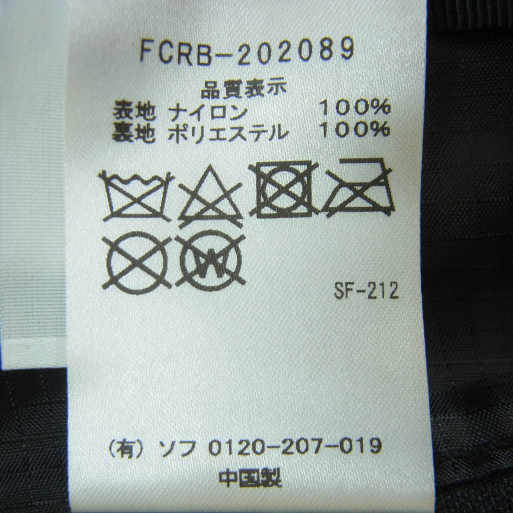 F.C.R.B. エフシーアールビー FCRB-202089 ナイロン 刺繍 ポーチ 中国製 ブラック系 BLACK FREE【極上美品】【中古】