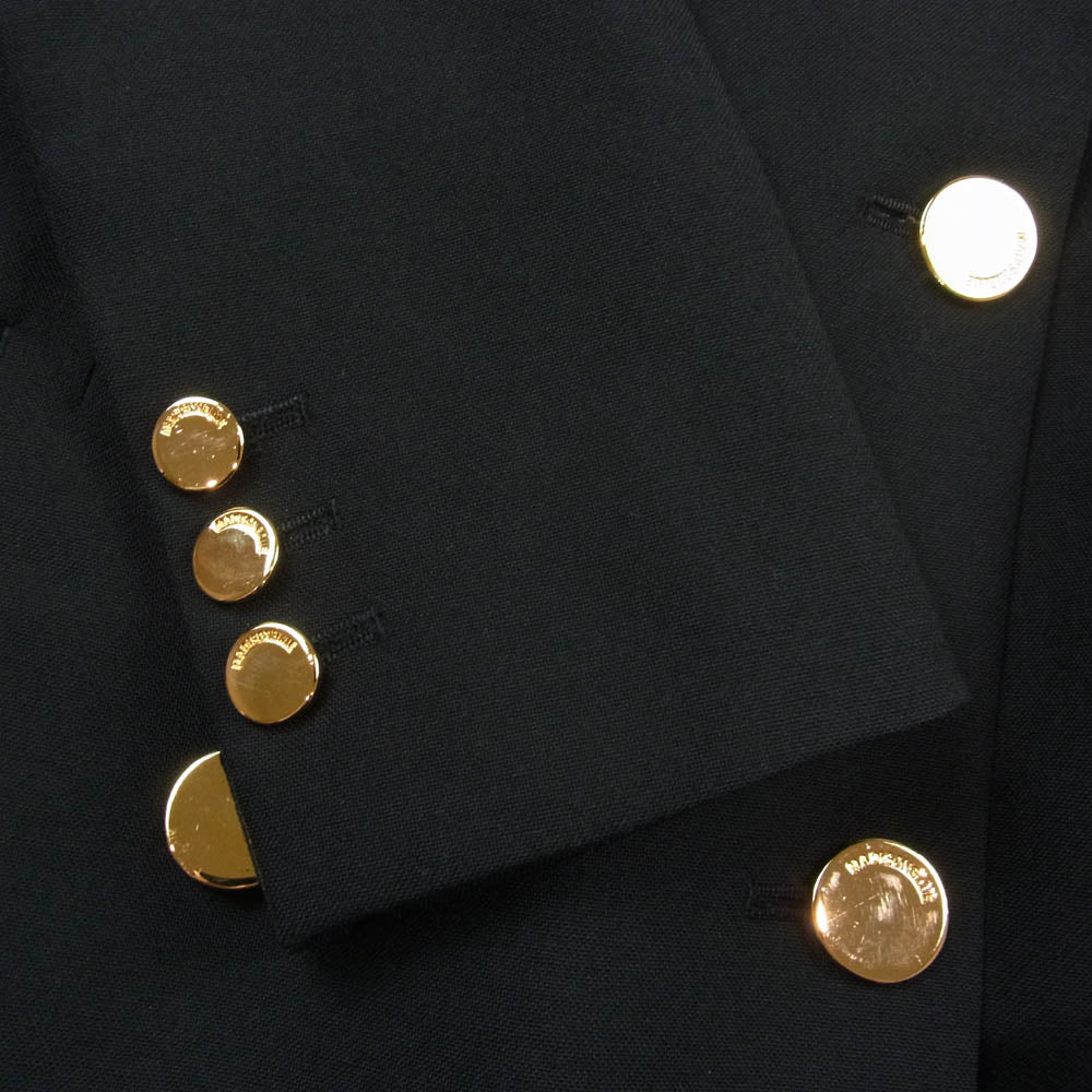 マディソンブルー MB184-1033EX ダブルブレスト テーラード ジャケット ブラック系 XS【中古】