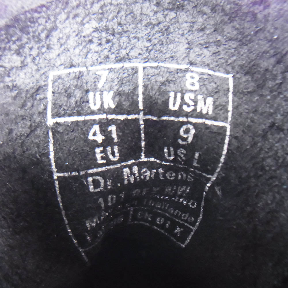 Dr.Martens ドクターマーチン AW006 101 BEX 6ホール レースアップ レザー ブーツ ブラック系 UK7【中古】