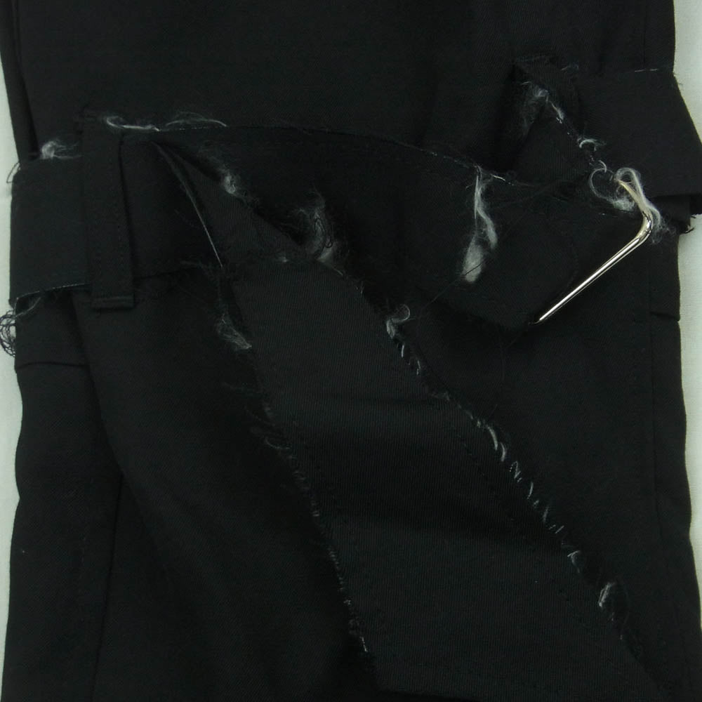 sulvam サルバム S0-P52-100 Classic bandage pants クラシック ウール ギャバジン ボンテージ パンツ ブラック系 L【中古】