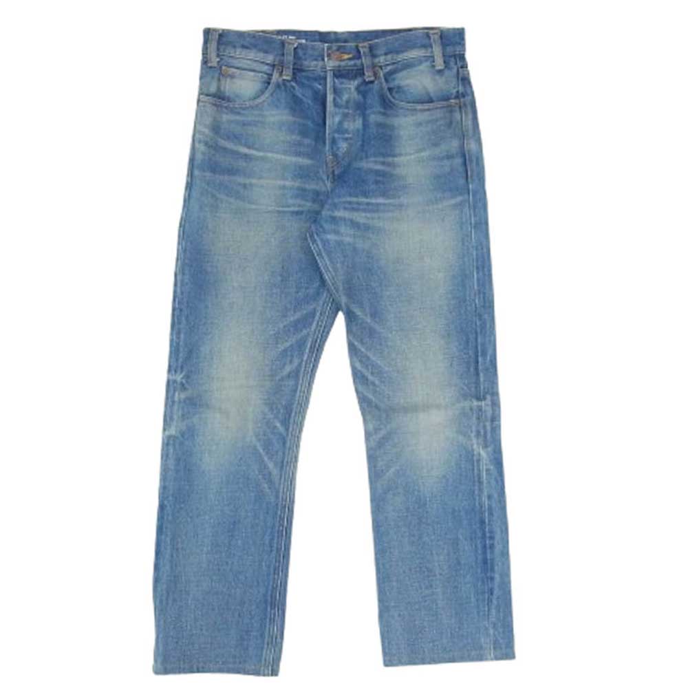 CELINE セリーヌ N213 945F 07UW ボーイフレンド ボタンフライ デニムパンツ ジーンズ インディゴブルー系 26【中古】 CELINE セリーヌ N213 945F 07UW ボーイフレンド ボタンフライ デニム