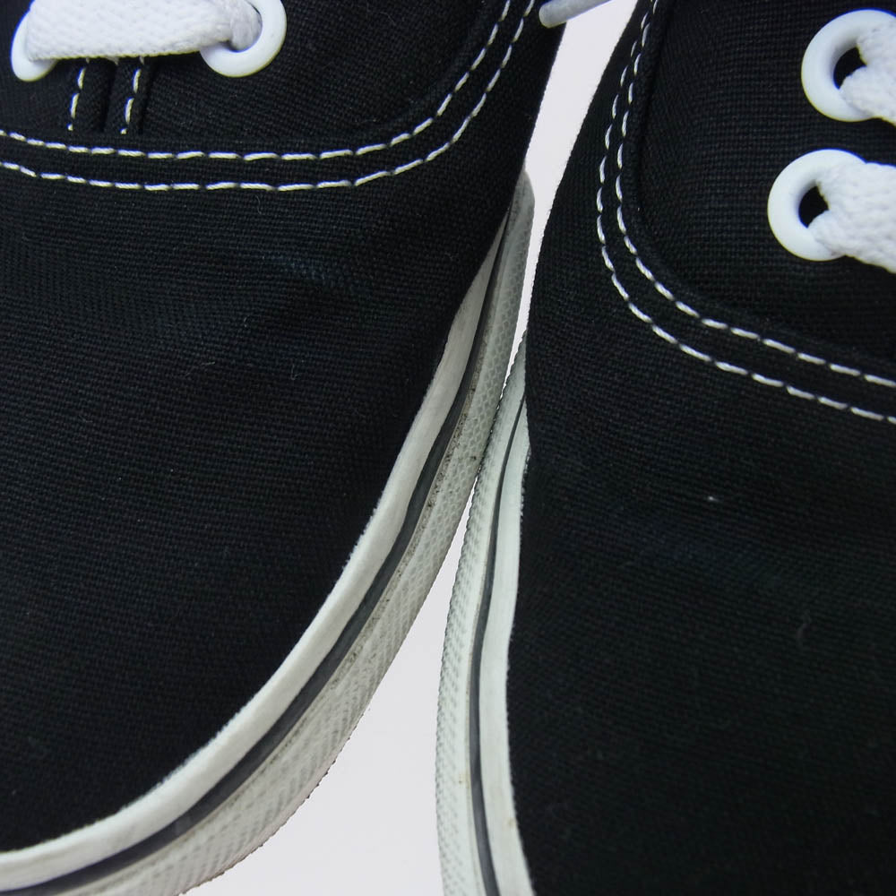 WACKO MARIA ワコマリア 24AW 721278 × VANS バンズ Authentic Canvasオーセンティック キャンバス ローカット スニーカー ブラック系 26.5cm【中古】