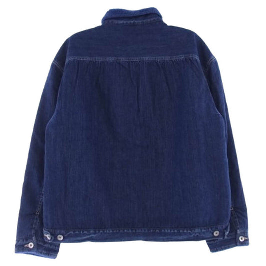 PORTER CLASSIC ポータークラシック PC-005-2434 STEINBECK DENIM BOA JACKET スタインベック ボア デニム ジャケット インディゴブルー系 XL【美品】【中古】