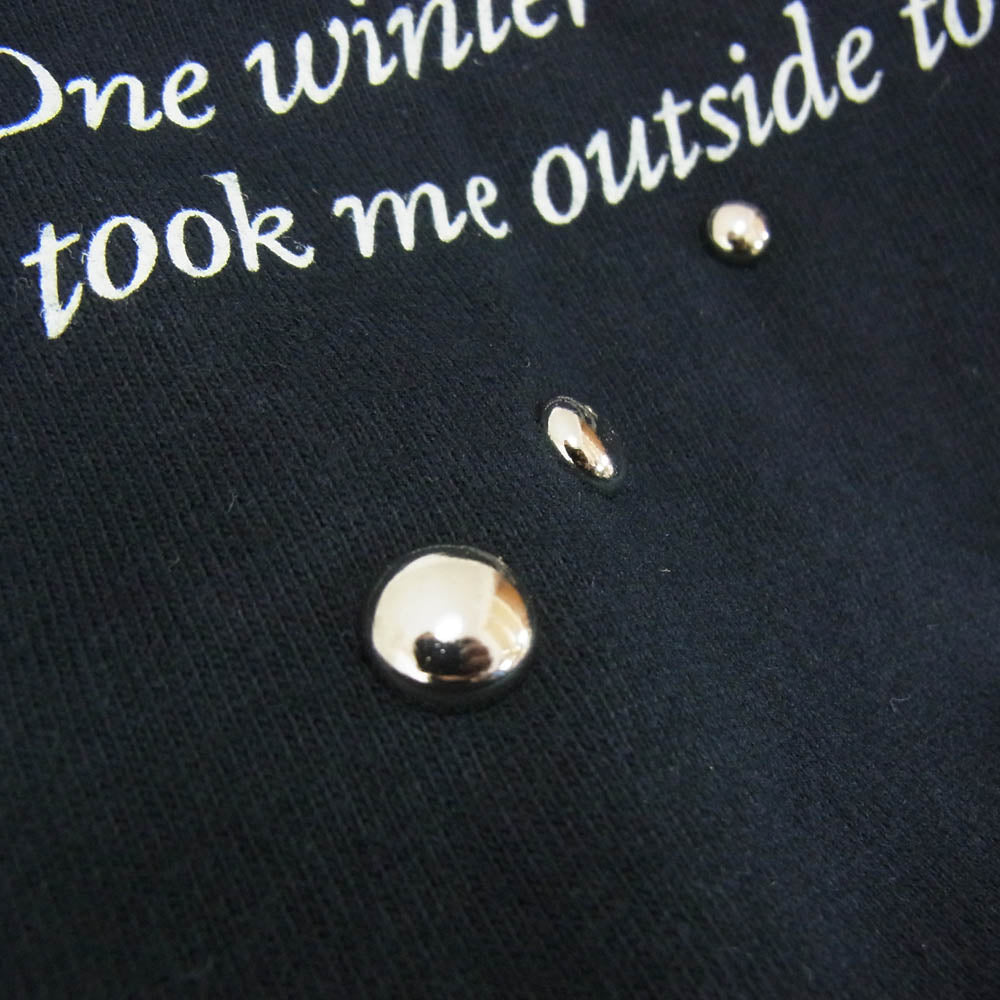 オールドフォークハウス フロントプリント スタッズ Tシャツ 半袖カットソー ブラック系 3【中古】