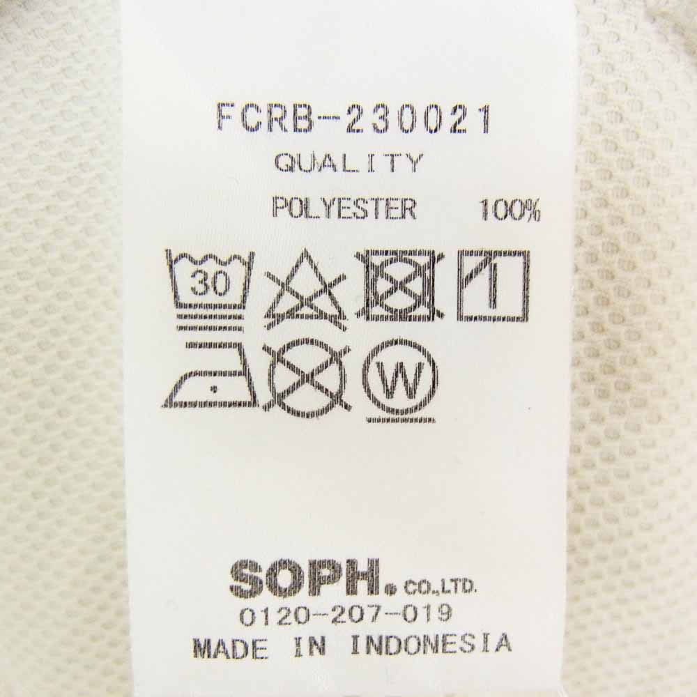 F.C.R.B. エフシーアールビー 23SS FCRB-230021 S/S PRE MATCH TOP ロゴプリント Tシャツ 半袖カットソー ホワイト系 L【中古】