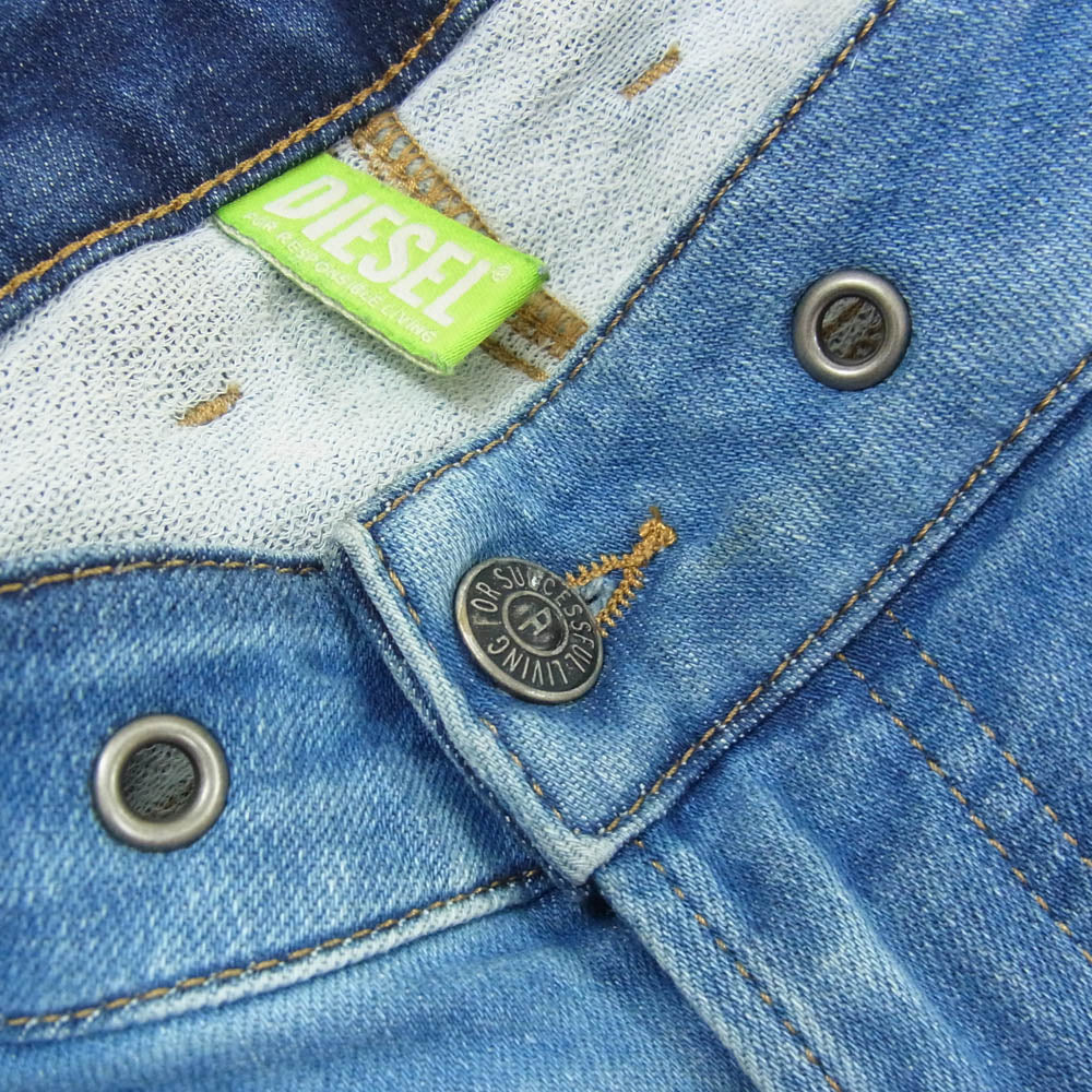 DIESEL ディーゼル KROOLEY-Y-T Krooley JoggJeans ジョグジーンズ スウェットデニムパンツ インディゴブルー系 32【中古】