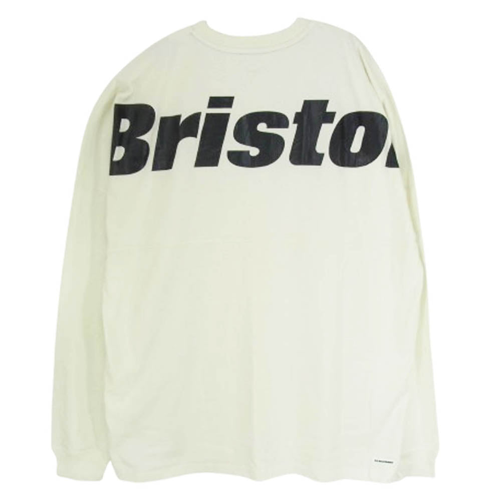 FCRB 250084 BIG LOGO BAGGY TEE 長袖　ロンT 白 FCRB】ビッグロゴロングスリーブバギーT オフホワイト LOGO BIG