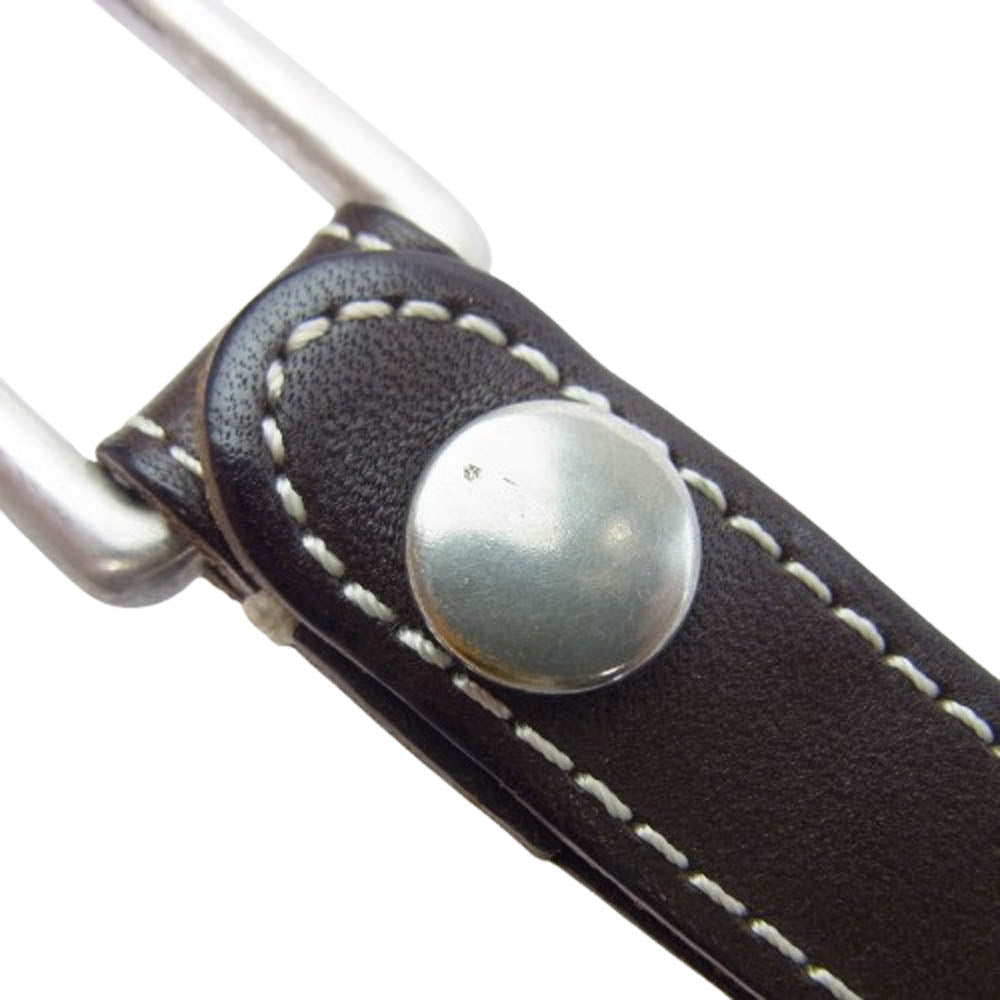 土屋鞄製造所 ディアリオ デイリー レザー キーホルダー 3連 ブラウン系【中古】