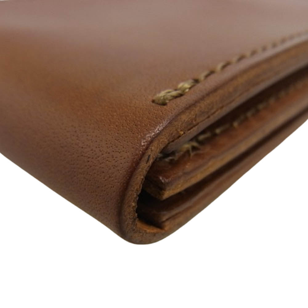 ORGAN オルガン L字ファスナー マルチ カードポケット付きキーケース ブラウン系【中古】