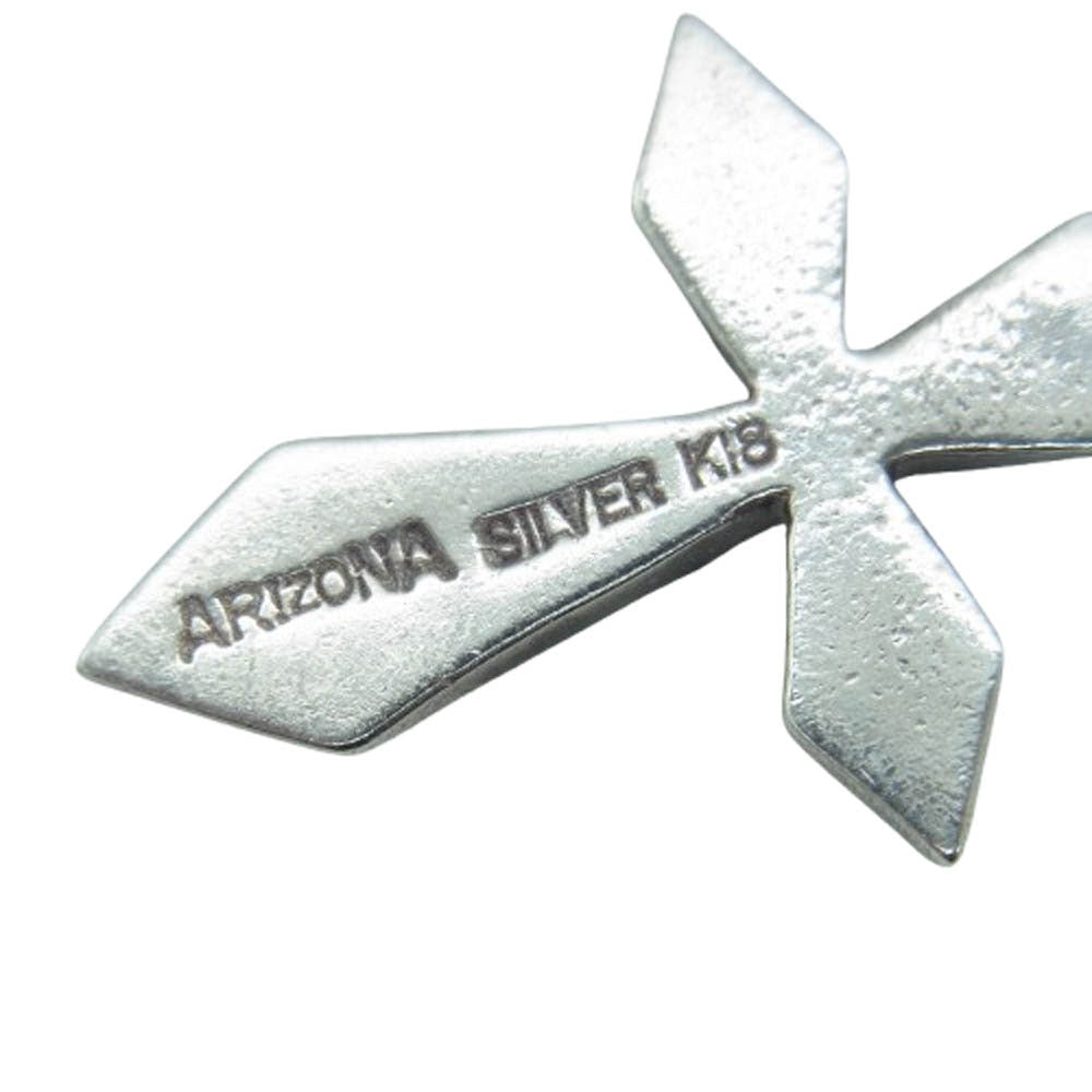 ARIZONA FREEDOM アリゾナフリーダム シルバー K18太陽神 クロス 唐草 ペンダントトップ シルバー系【中古】