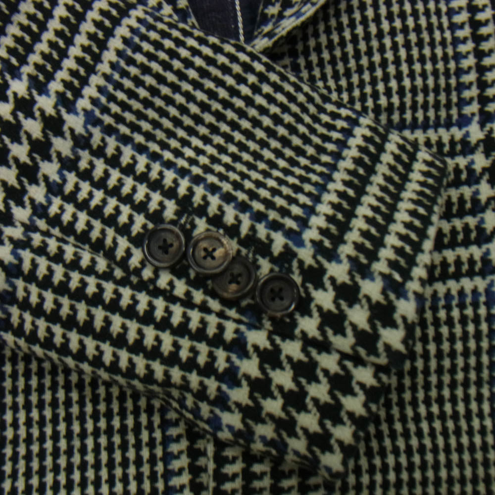 CIRCOLO1901 チルコロ1901 グレンプレイド プリント 千鳥柄 テーラード ジャケット オフホワイト系 ブラック系 ネイビー 50【中古】