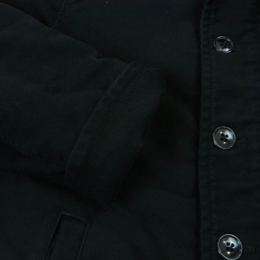 WACKO MARIA ワコマリア N-1 デッキ 胸プリント 裏ボア ミリタリー ジャケット 日本製 ブラック系 S【中古】