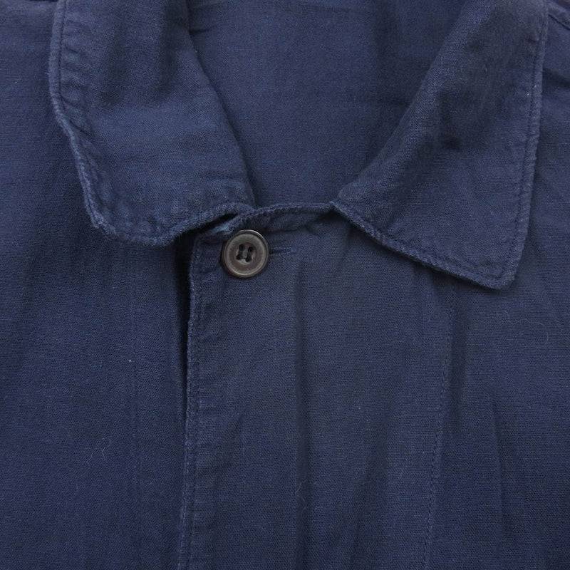 コモリ ベタシャン ネイビー COMOLI ベタシャン オールインワン 半袖