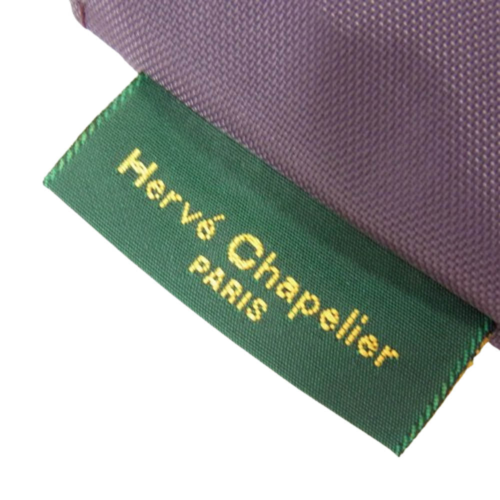 Herve Chapelier エルベ・シャプリエ 901N ナイロン舟型トートS バッグ パープル系【新古品】【未使用】【中古】