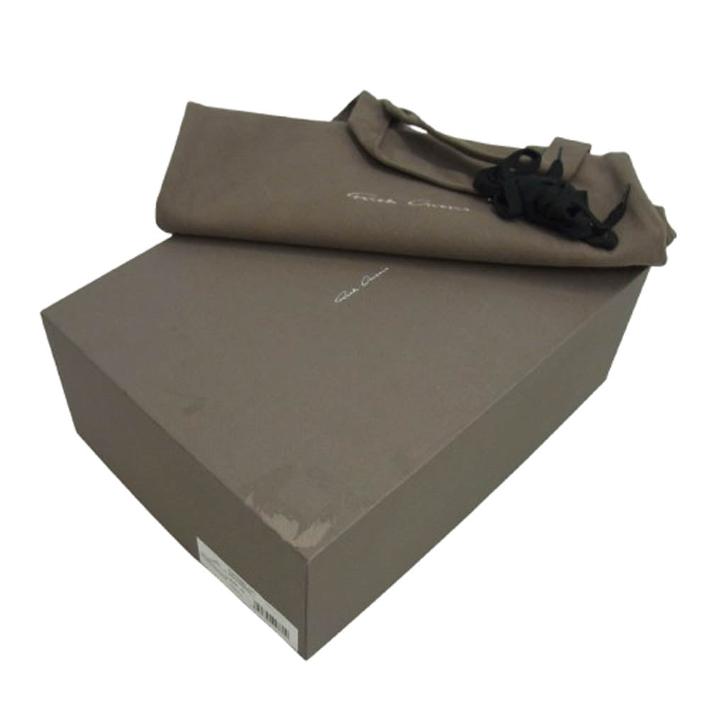 Rick Owens リックオウエンス RU01D3891 LOW SNEAKS レザー ローカット スニーカー ブラック ブラック系 42【中古】