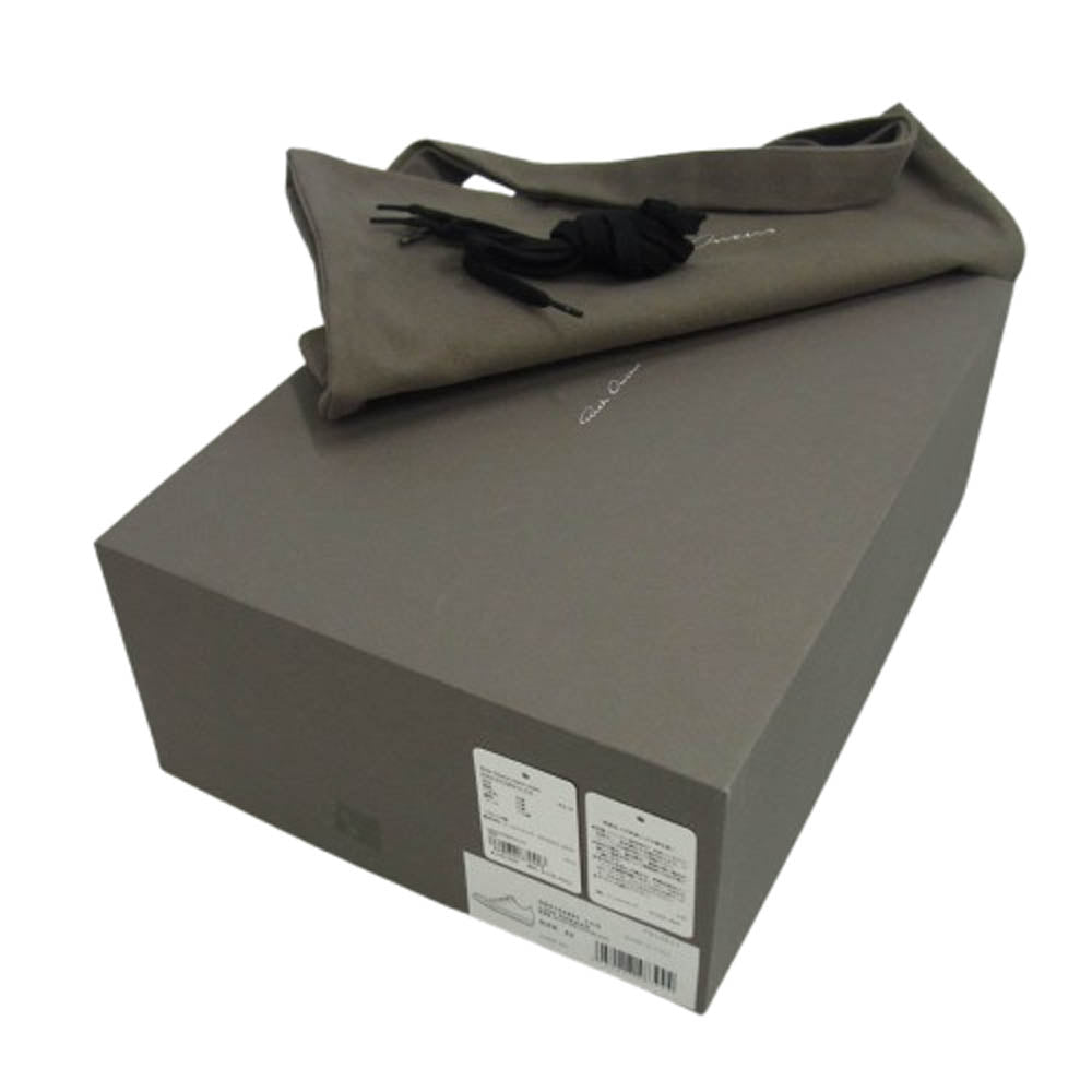 Rick Owens リックオウエンス 25SS RR01E5891-LCH LOW SNEAKS ラモーンズ レザー ロー スニーカー ブラック系 42【中古】