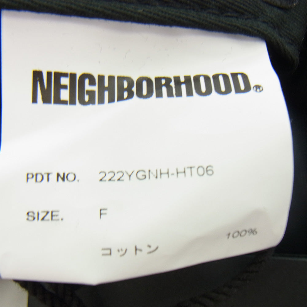 NEIGHBORHOOD ネイバーフッド 22AW 222YGNH-HT06 CORD DAD CAP コーデュロイ スモール ボックスロゴ キャップ ブラック系【新古品】【未使用】【中古】