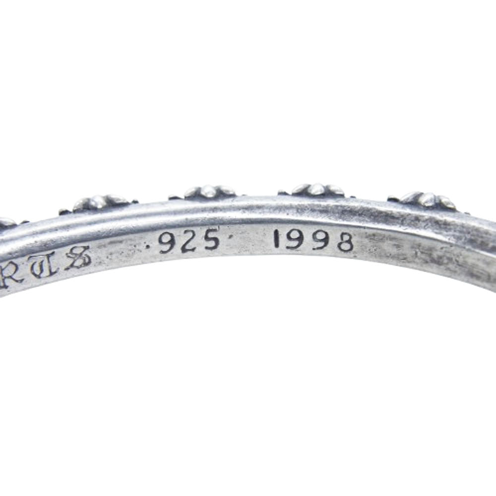 CHROME HEARTS クロムハーツ(原本無) BANGLE CROSS クロス バンド バングル ブレスレット シルバー系【中古】