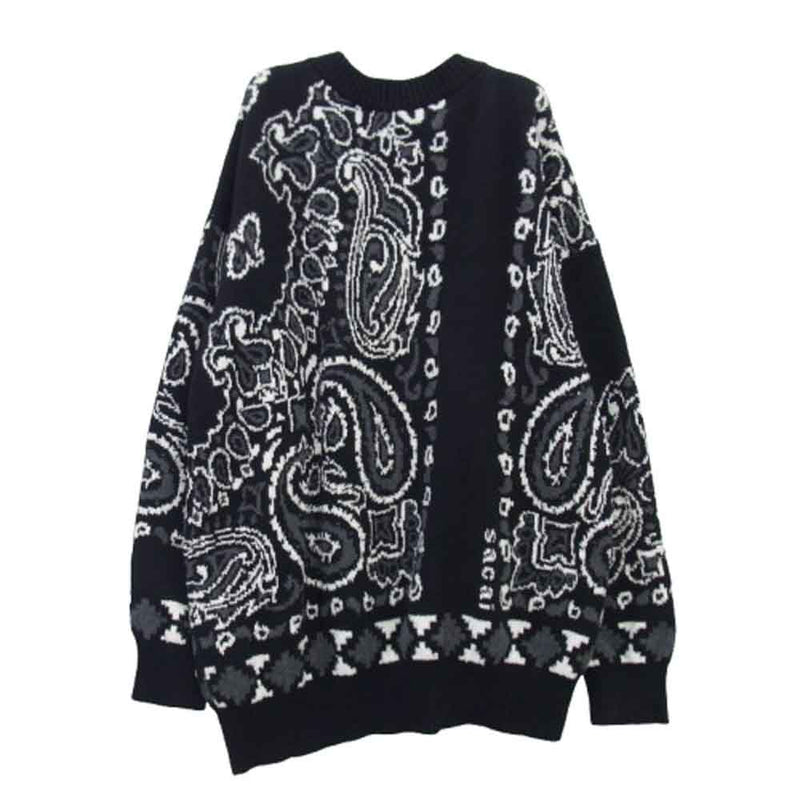 Sacai サカイ 22SS 22-02694M Bandana Knit Blouson バンダナ ジップ