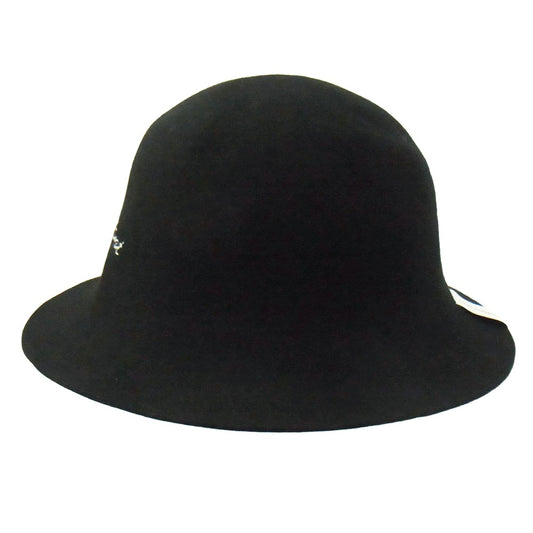 DESCENDANT ディセンダント 22AW 222MYDS-HT01 ROTH HAT ロゴ刺繍 ウール ハット ブラック系 F【新古品】【未使用】【中古】