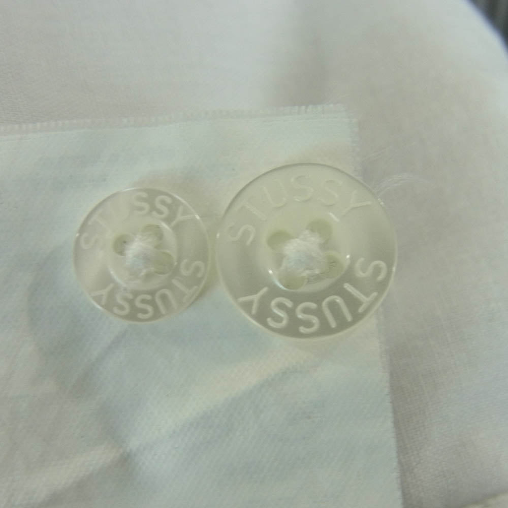 STUSSY ステューシー パデッド シャツ ストライプ 中綿サーモライト シャツジャケット グレー系 L【中古】