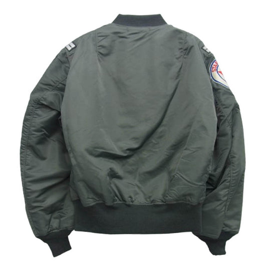 Buzz Rickson's バズリクソンズ BR15571 MA-1 フライトジャケット 1st MODEL 319th FTR. アウター ミリタリー ジャケット カーキ系 グレー系 XXL【新古品】【未使用】【中古】