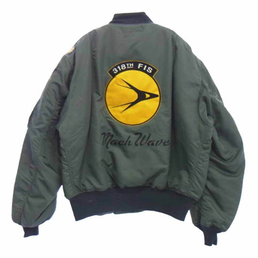 Buzz Rickson's バズリクソンズ BR15329 MA-1 1st Model Albert Turner 318th FTR.INTCP.SQ. GREEN DRAGONS フライトジャケット アルバートターナー アウター ミリタリー ジャケット カーキ系 XXXL【新古品】【未使用】【中古】