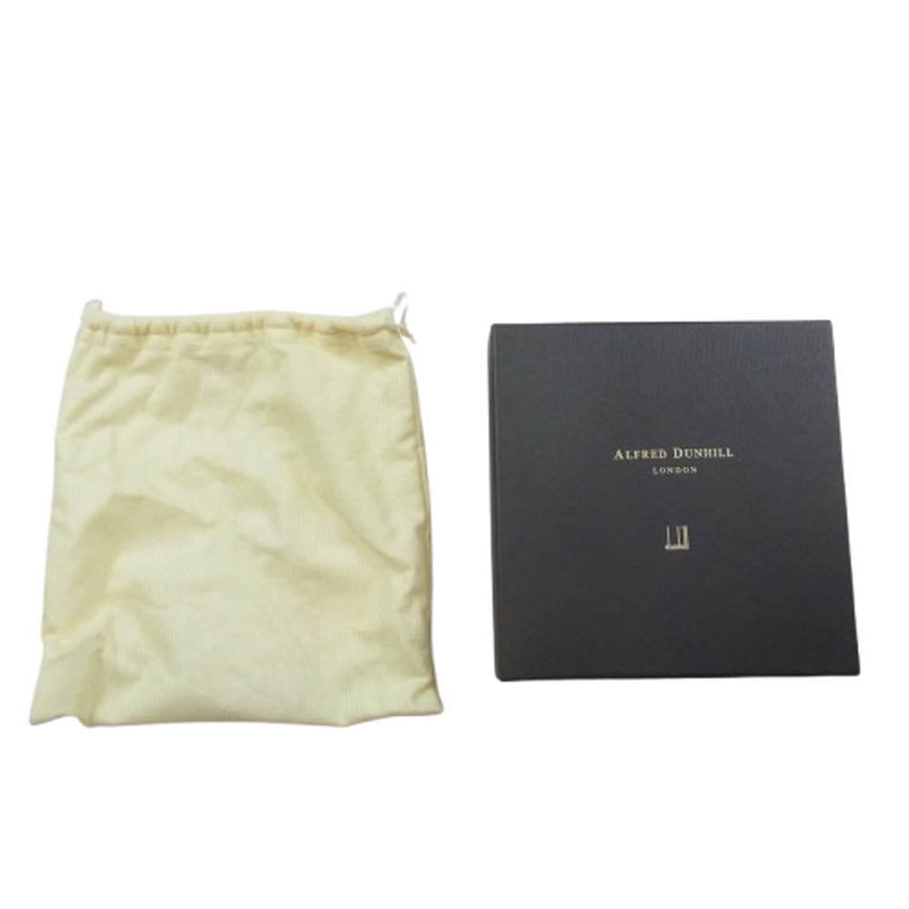 Dunhill ダンヒル ゴールド金具 バックル レザー ベルト ブラック系【中古】