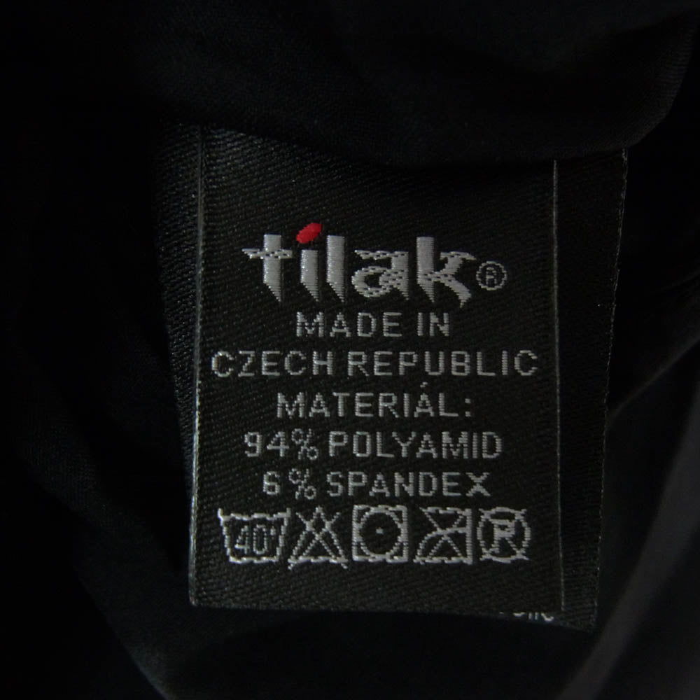 TILAK ティラック POUTNIK Blade Shirts ポートニック ブレード スタンドカラー 半袖 シャツ ブラック系 S【中古】