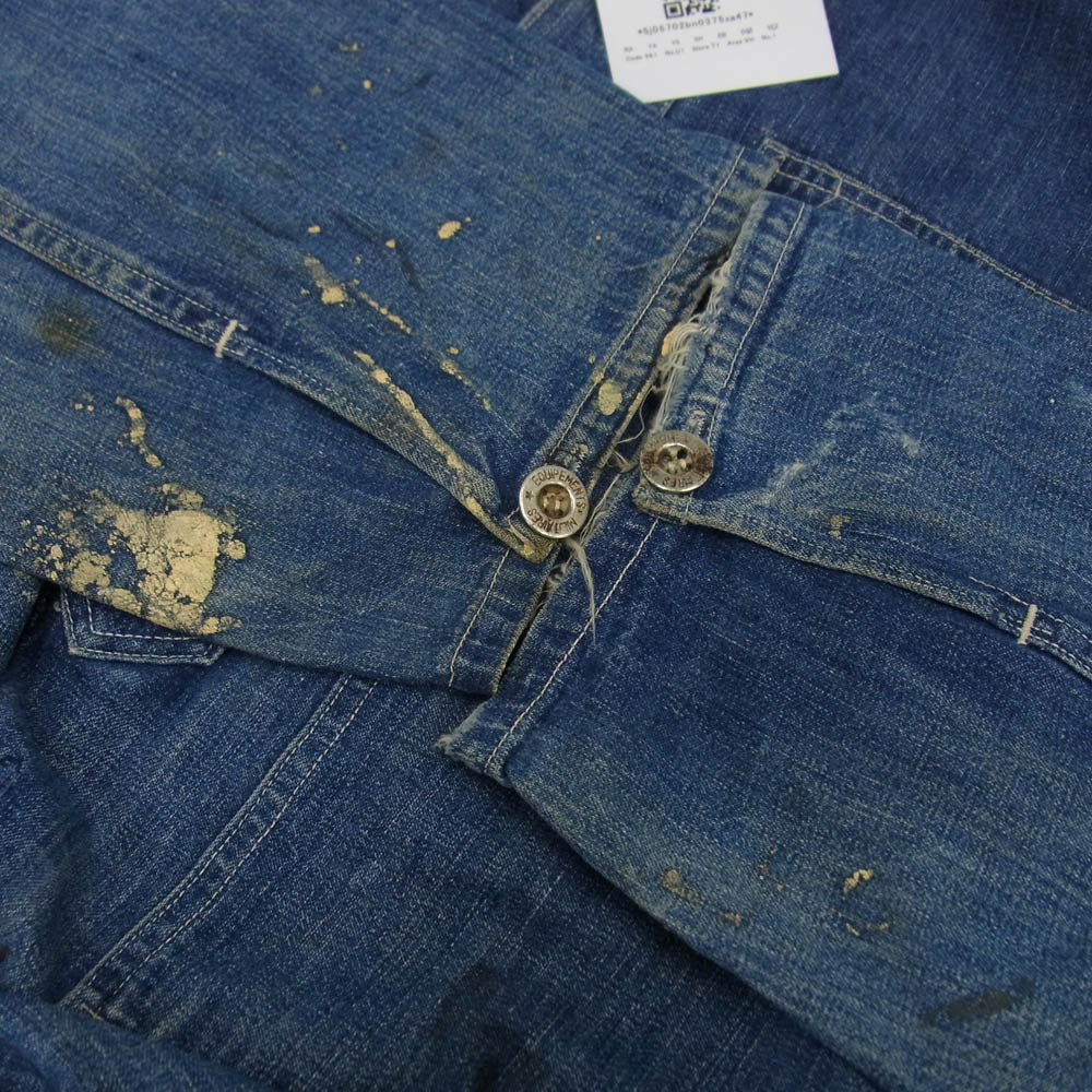 ヴィンテージ 30s M-35 U.S.ARMY DENIM PULLOVER JACKET インディゴブルー系【中古】