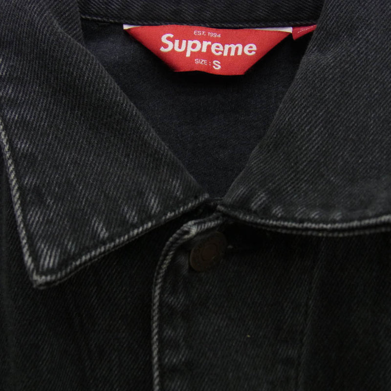 Supreme シュプリーム 25SS Denim Trucker Jacket Black デニム