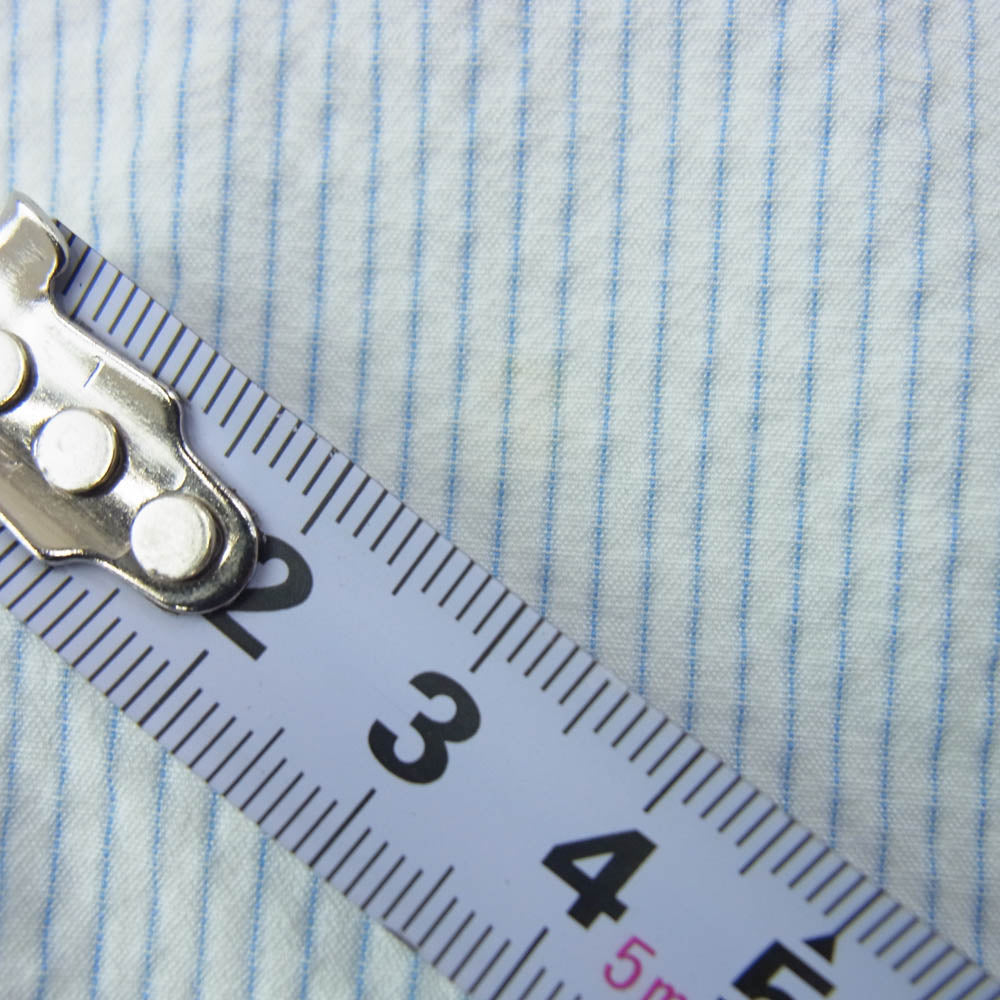 YOKO CHAN ヨーコチャン YCD-216-247 シルク ストライプ ノースリーブ ワンピース ホワイト系 ダークネイビー系 36【中古】