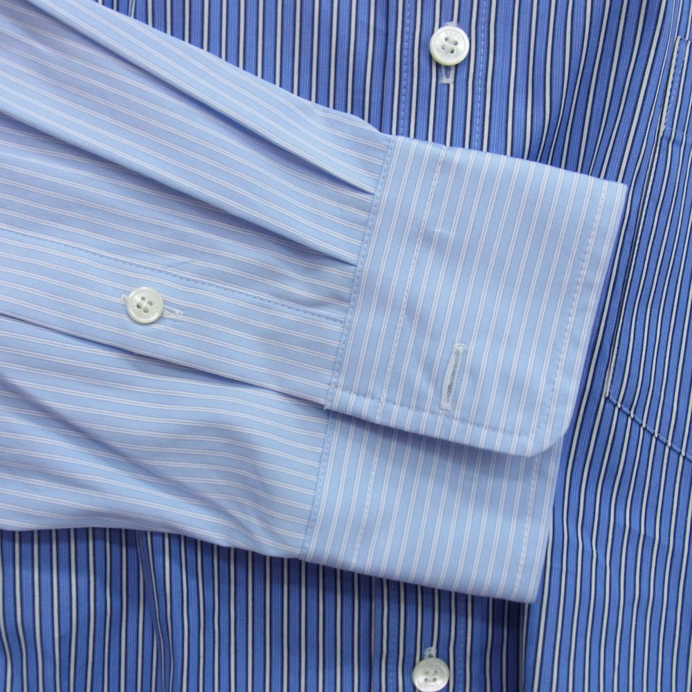 Sacai サカイ 25SS 25-03621M Cotton Poplin Shirt コットン ポプリン シャツ 切替 長袖シャツ ブルー系 3【極上美品】【中古】