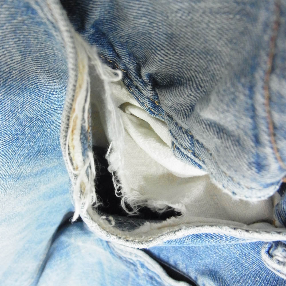 Levi's リーバイス 70s 505 66前期 smalle 刻印5 42TALON デニム パンツ ライトブルー系 W36 L30【中古】