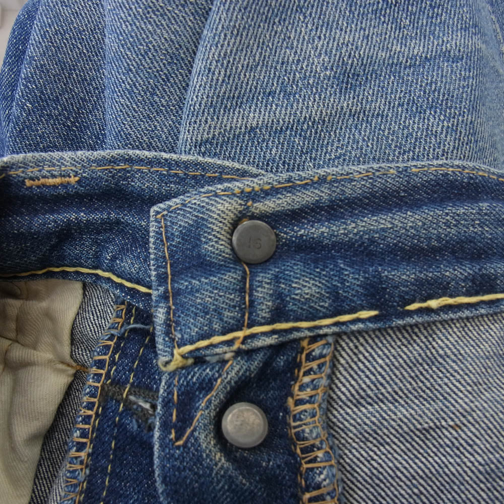 Levi's リーバイス ヴィンテージ オリジナル 60s 70s 501 BIGE ボタン裏刻印16 デニム パンツ インディゴブルー系 W36inch程度【中古】
