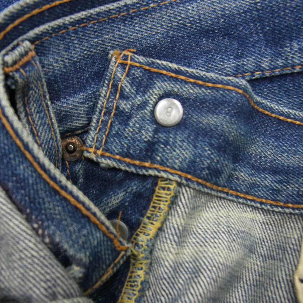 Levi's リーバイス ヴィンテージ オリジナル 60s 70s 501 BIGE ボタン裏刻印8 紙パッチ デニム パンツ インディゴブルー系 W36inch程度【中古】