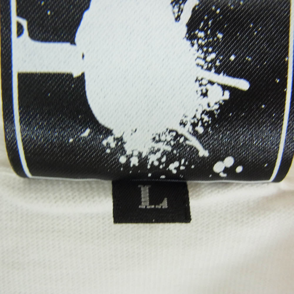 HEX ANTISTYLE ヘックスアンチスタイル フロント プリント ロゴ 半袖 Tシャツ ホワイト系 L【極上美品】【中古】