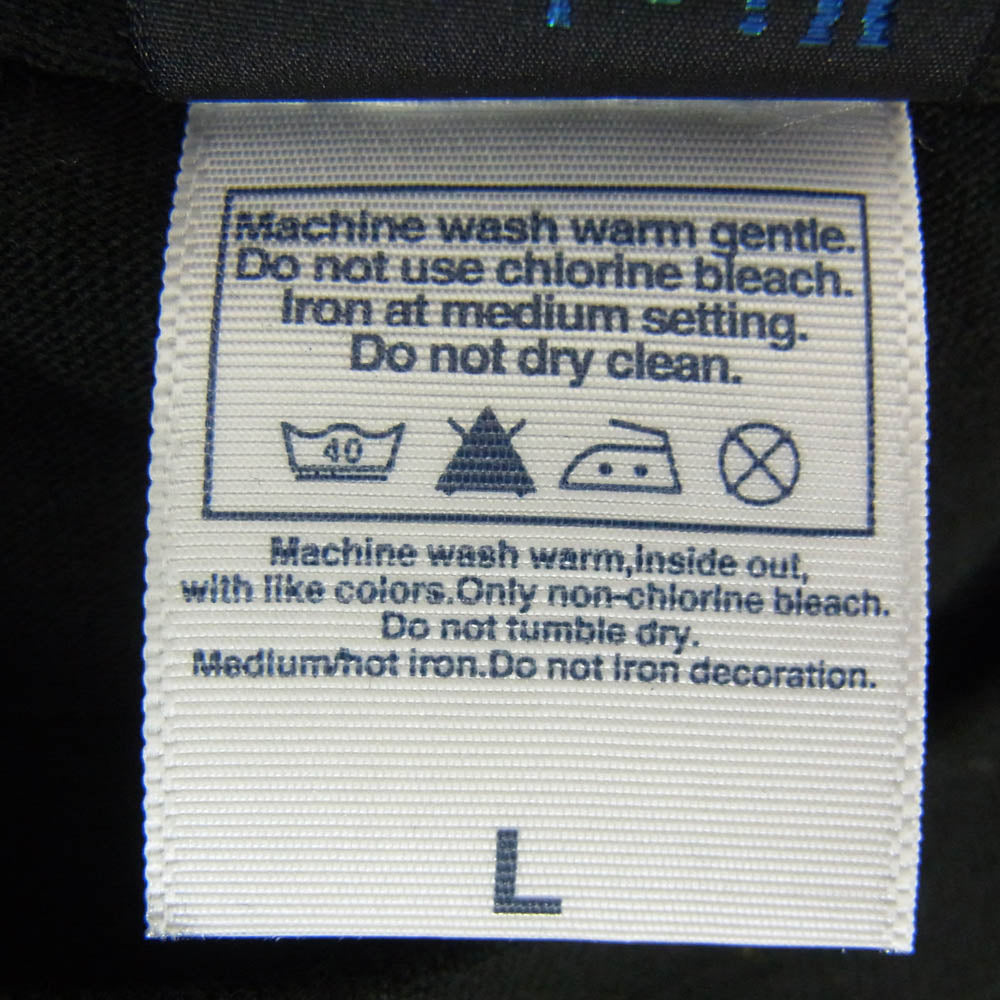 バイオレント グラインド フロント プリント ロゴ 半袖 Tシャツ ブラック系 L【極上美品】【中古】