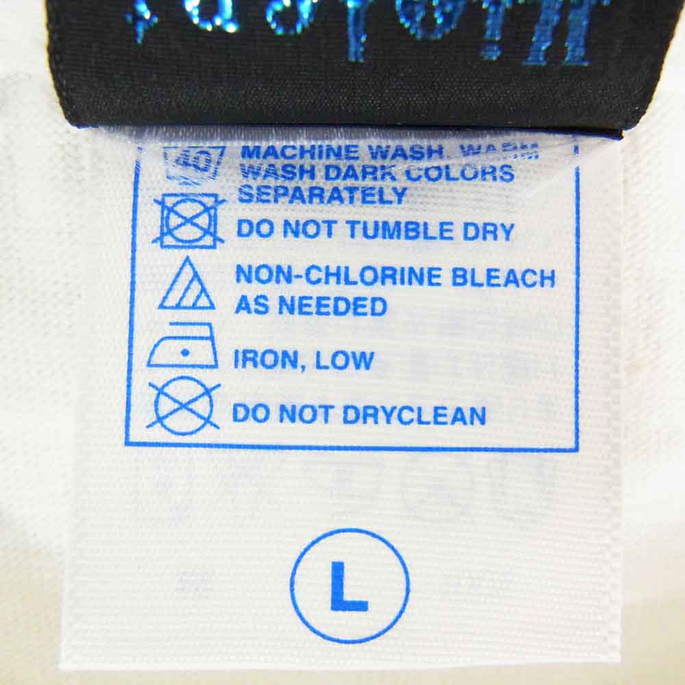 バイオレント グラインド フロント プリント ロゴ 半袖 Tシャツ ホワイト系 L【極上美品】【中古】