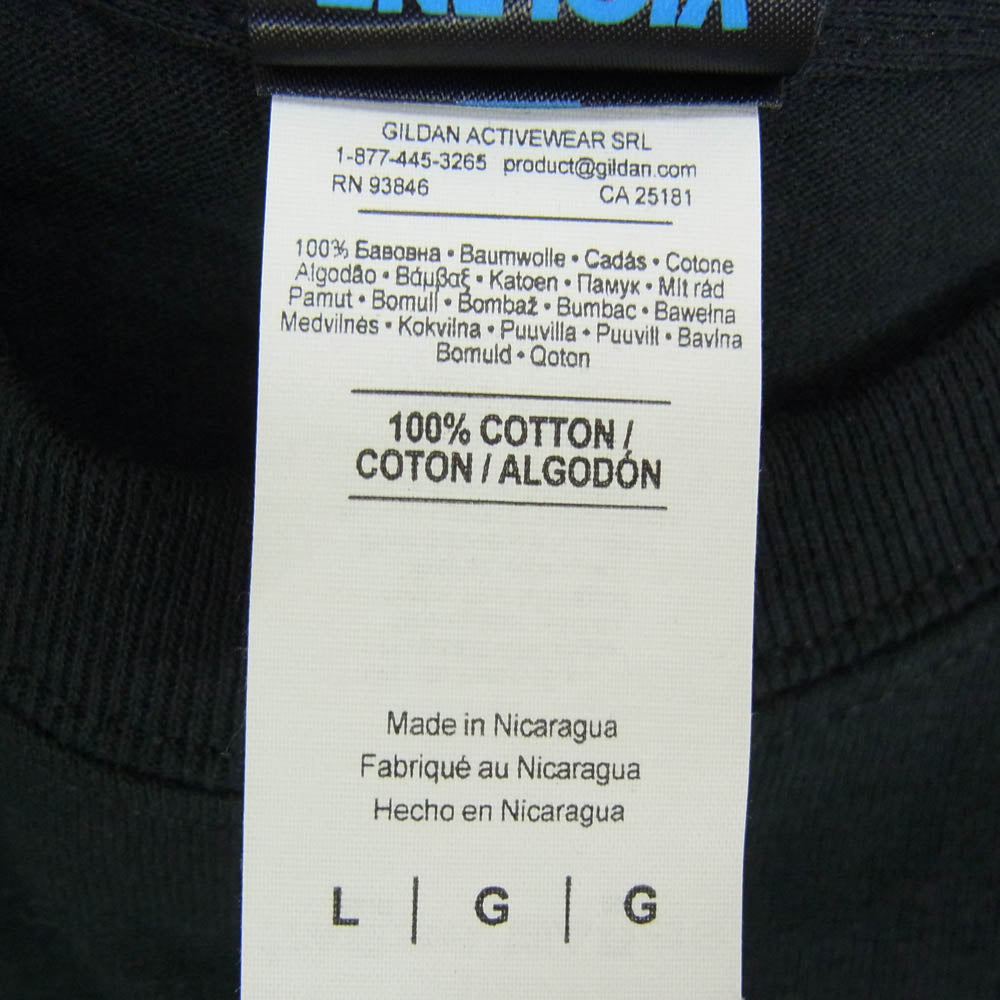 バイオレント グラインド バック プリント ロゴ 半袖 Tシャツ ブラック系 L【極上美品】【中古】