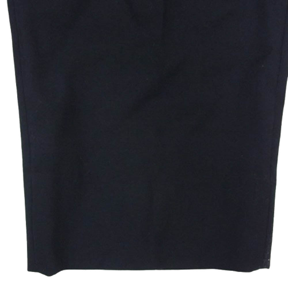 エルイー 20-030-053-0001 ウール テーパード スラックスパンツ ネイビー系 M【中古】