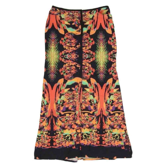 JEAN-PAUL GAULTIER ジャンポールゴルチエ Jean Paul GAULTIER FEMME ジャンポールゴルチエファム 総柄 ロング マーメード スカート ブラック系 40【中古】