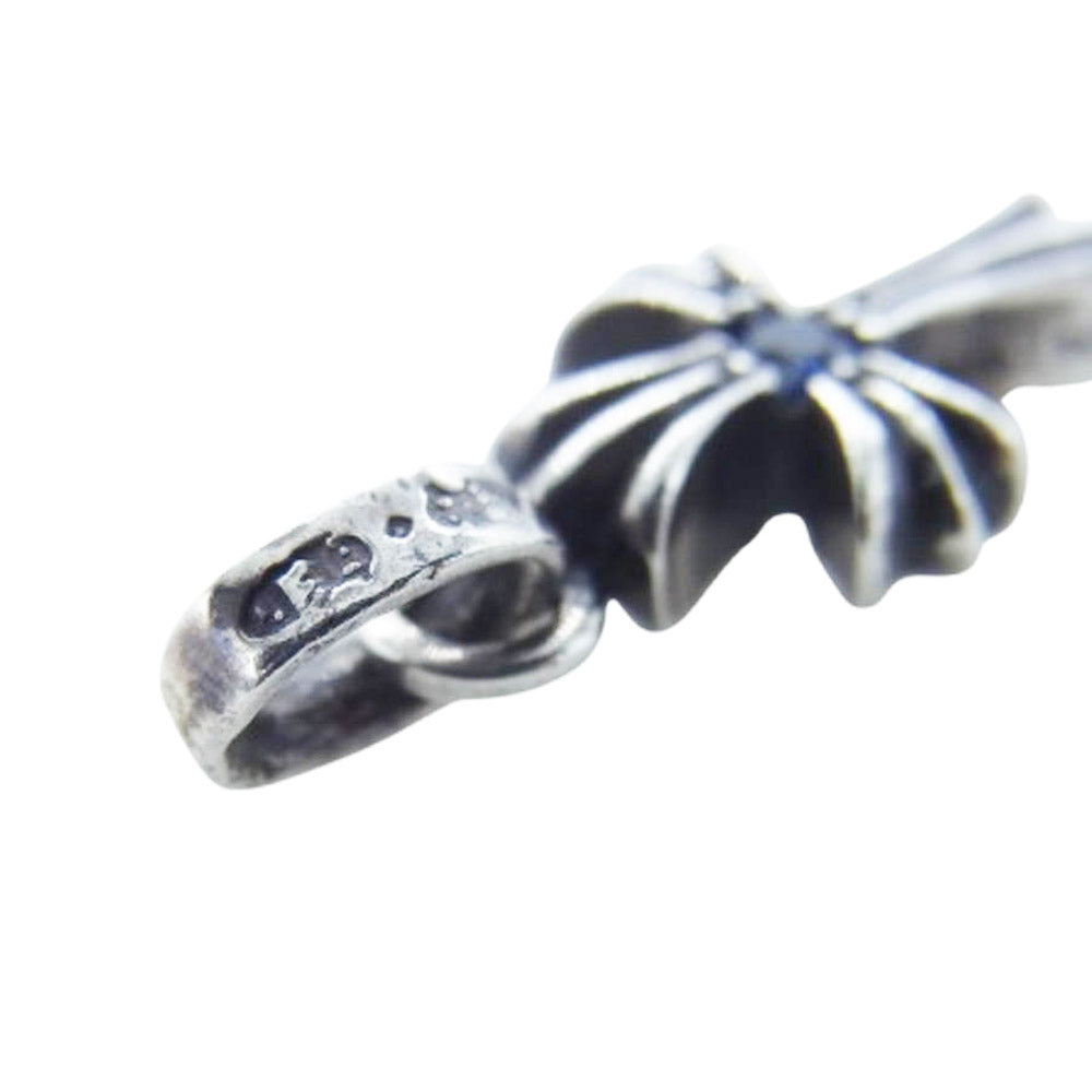 CHROME HEARTS クロムハーツ(原本無) CRS BBYFAT SAP ベイビーファット チャーム 両面1Pサファイヤ ペンダントトップ シルバー系【中古】