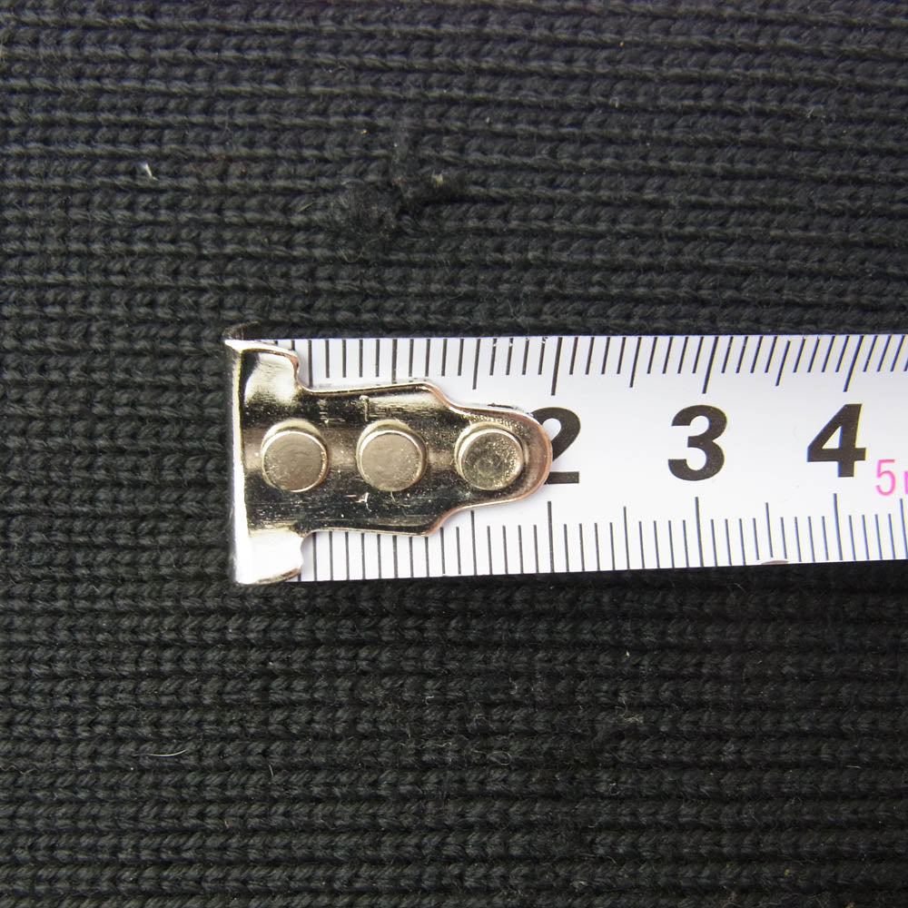 DIOR HOMME ディオールオム 04AW 4HH4091501 エディ期 フリンジ ウール ロング マフラー ストール ブラック系【中古】