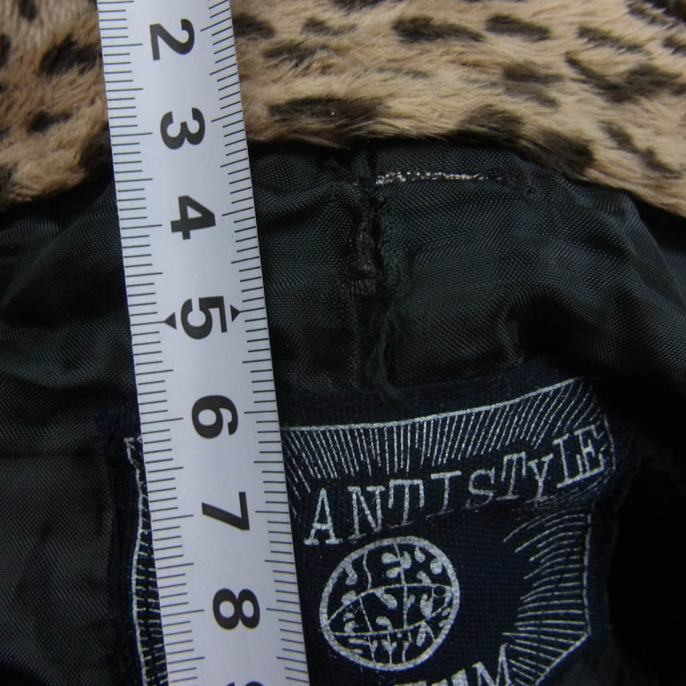 HEX ANTISTYLE ヘックスアンチスタイル ヒョウ柄 レオパード ハーフ パンツ ブラウン系 M【中古】