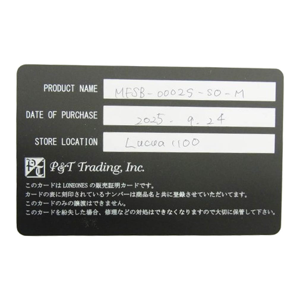 LONE ONES ロンワンズ MFSB-0002S-SO 販売証明書カード付 ホーク ビード S シャイニーオニキス 6mm ストーン ビーズ ブレスレット ブラック系【美品】【中古】