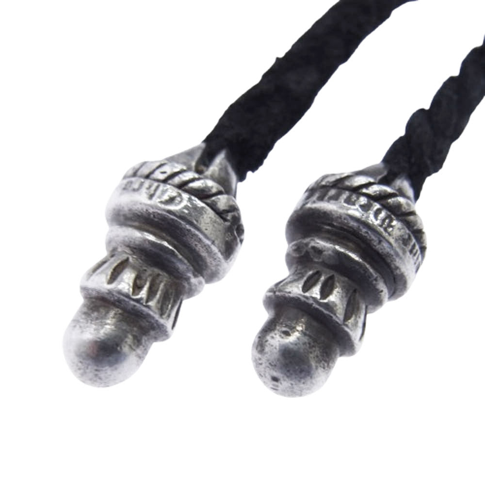 CHROME HEARTS クロムハーツ(原本無) CH CRS LG BC ラージCHクロス ペンダント w/ボロチップ レザーブレード ネックレス シルバー系【中古】